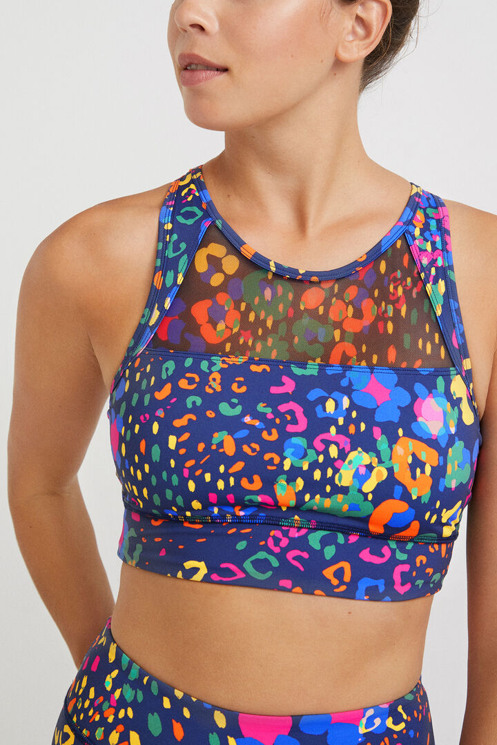Top reggiseno slim con bretelle | Desigual