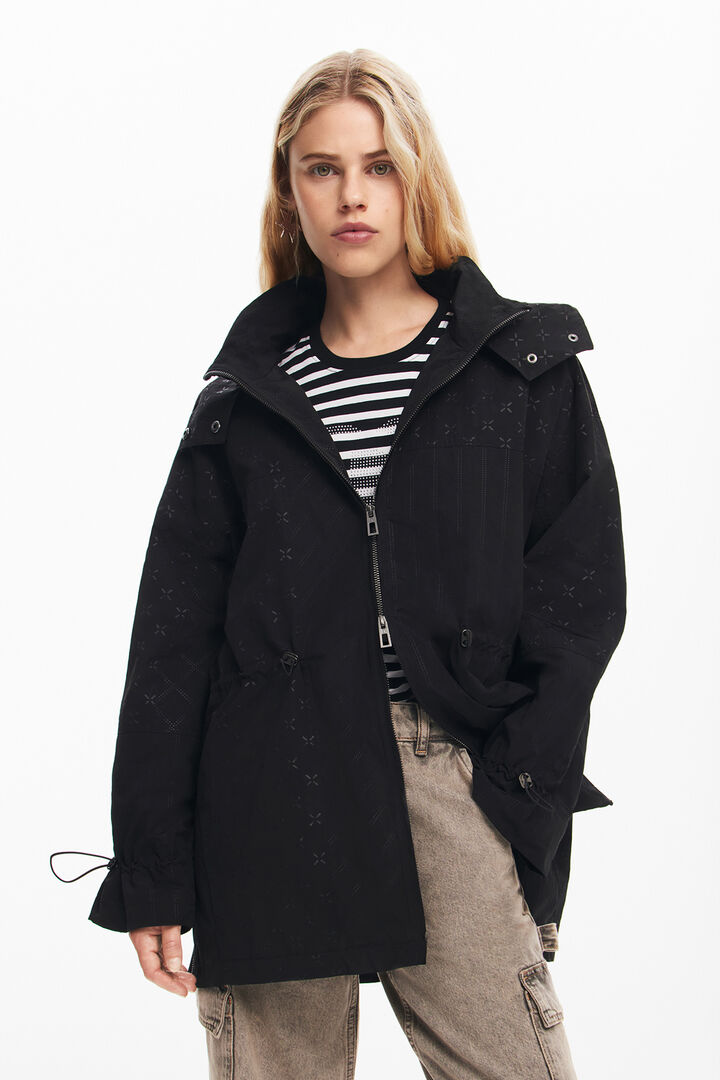 Parka impermeable capucha | Desigual