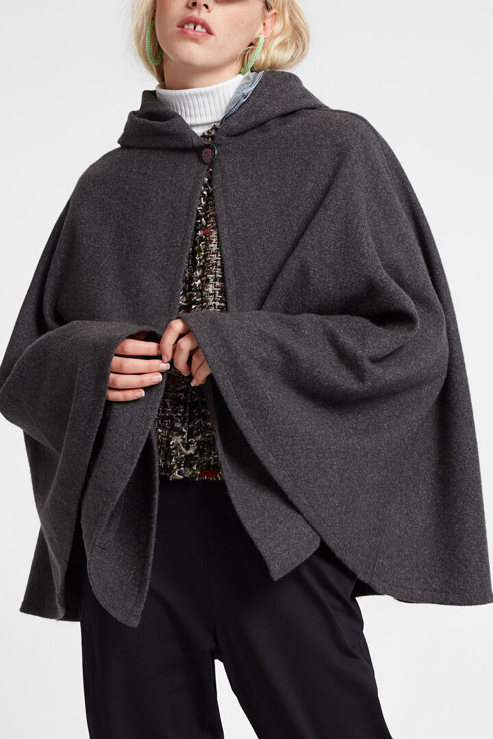 Cloth poncho hood | Desigual