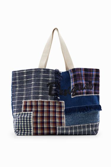 XL patchwork tote bag | Desigual