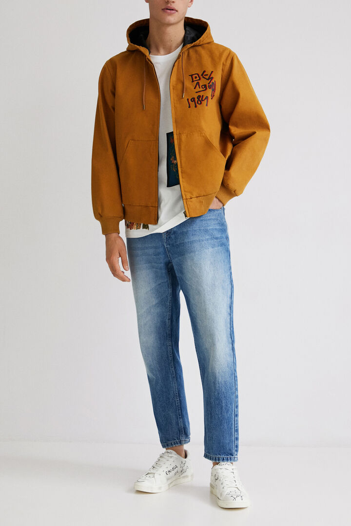 Canvas hooded jacket | Desigual