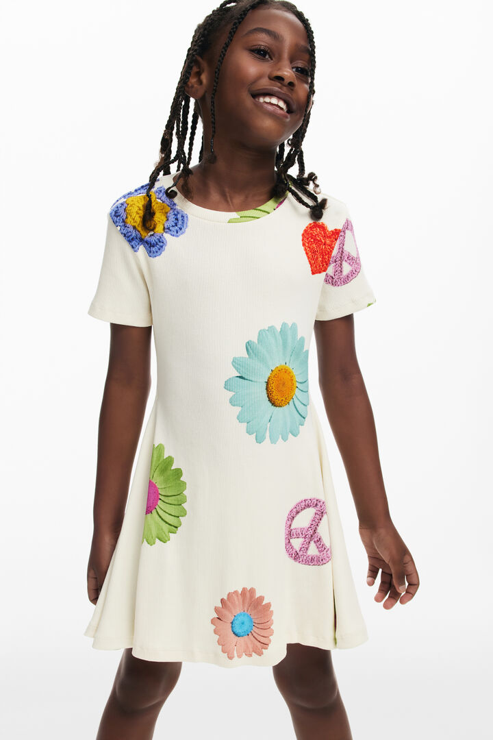 Printed short dress