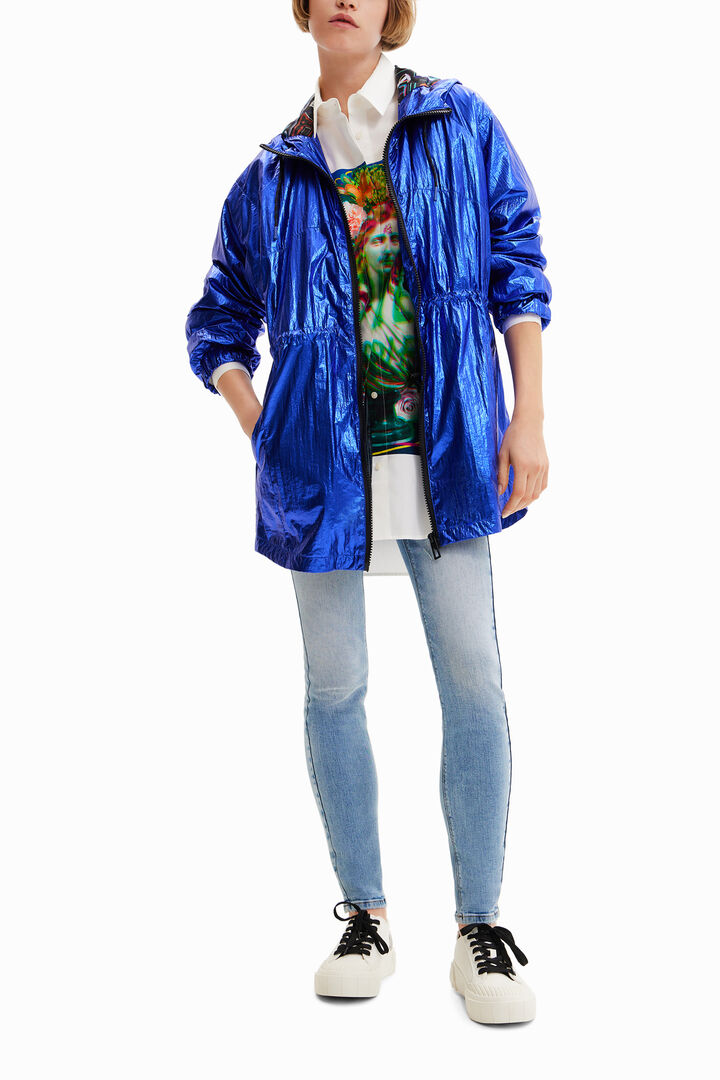 Metalická parka s kapucí | Desigual