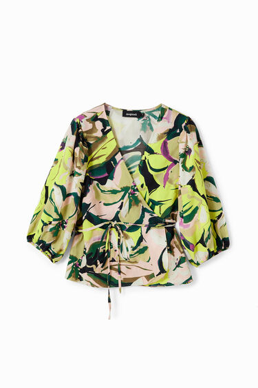 Floral wrap blouse | Desigual