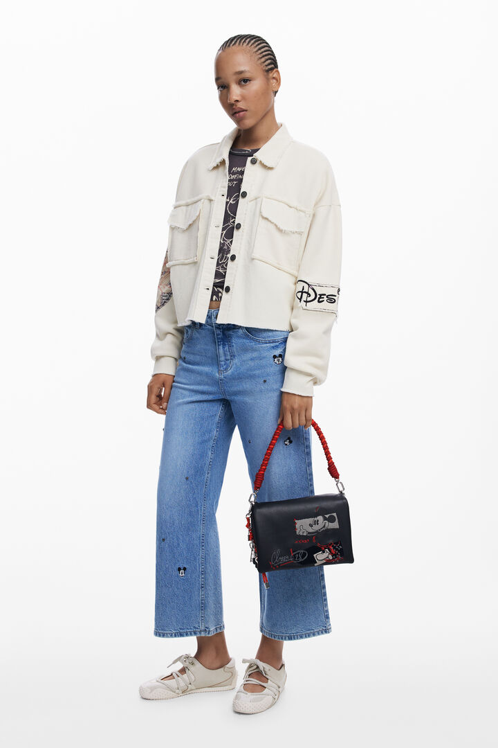 Medium Mickey™ faux leather crossbody bag | Desigual