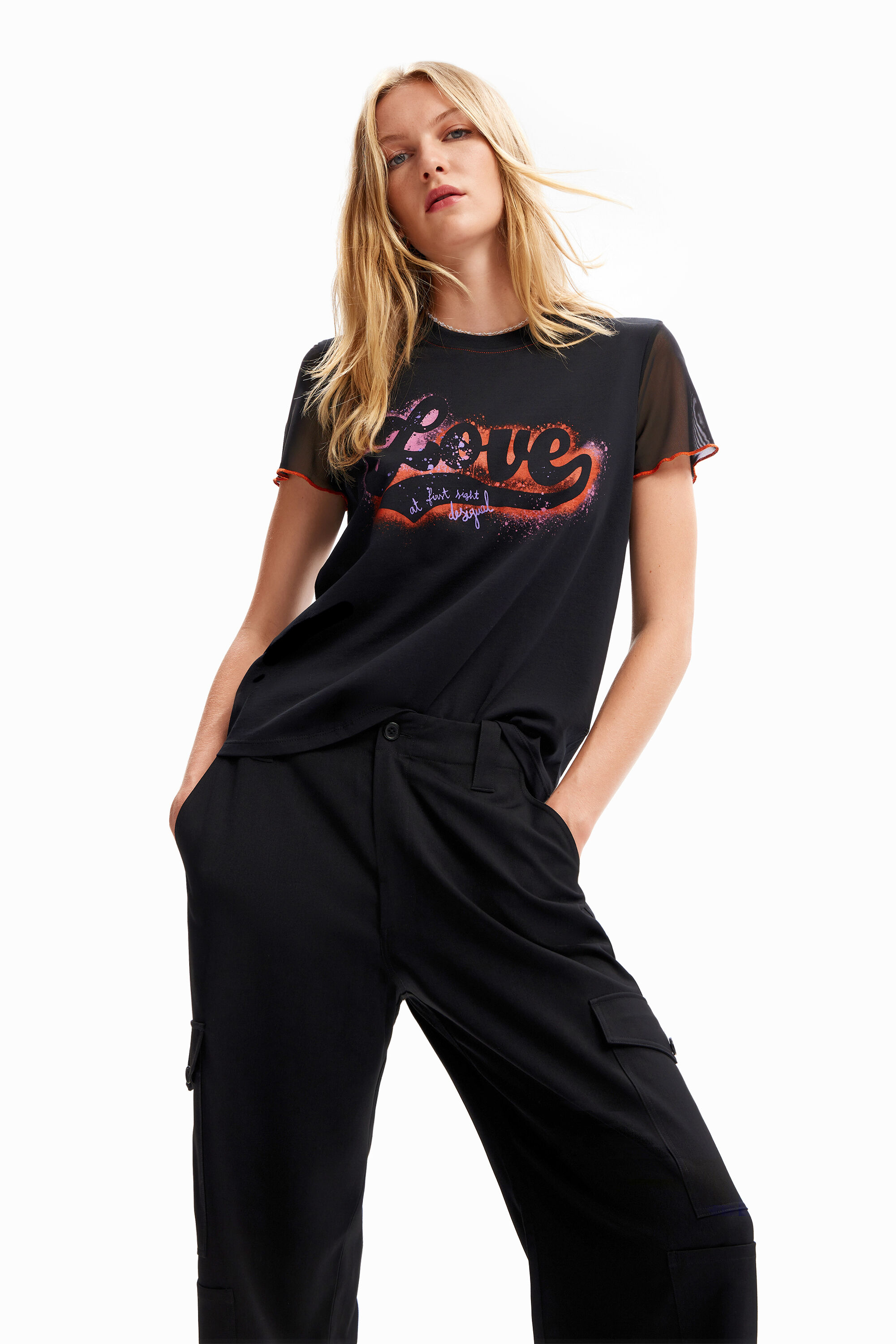 Desigual discount pantaloni larghi