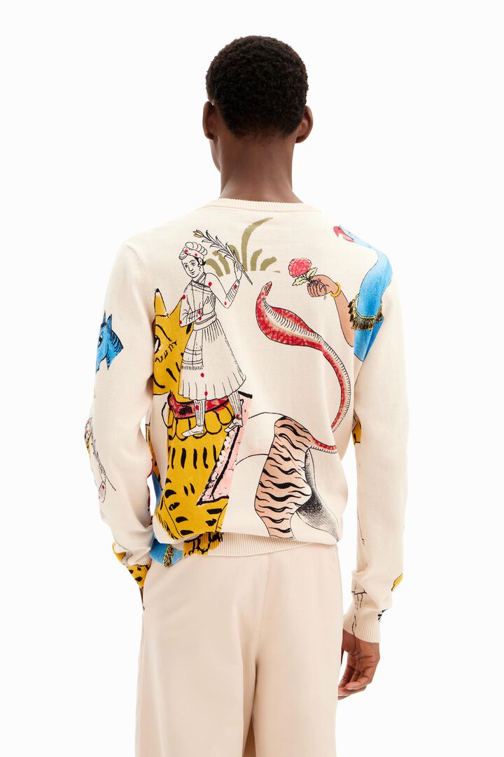 Fine India print pullover | Desigual