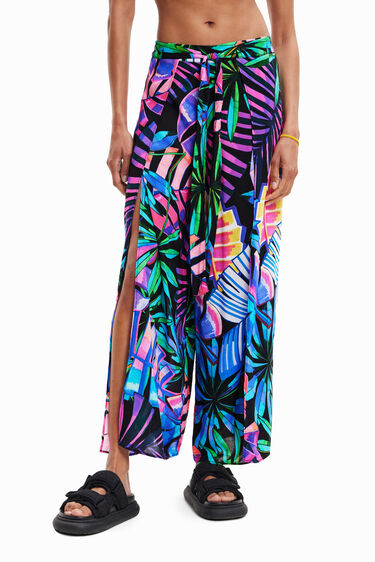 Tropical slit trousers | Desigual