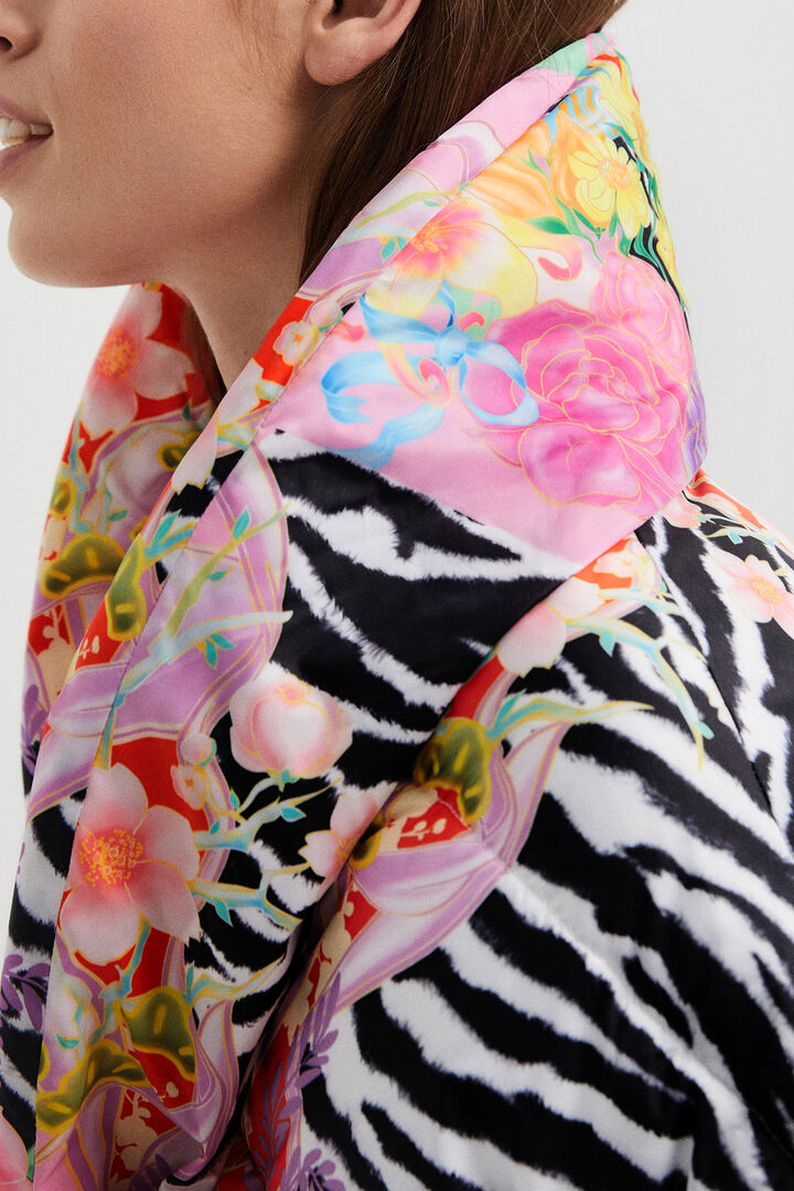 Oversized quilted coat | Desigual