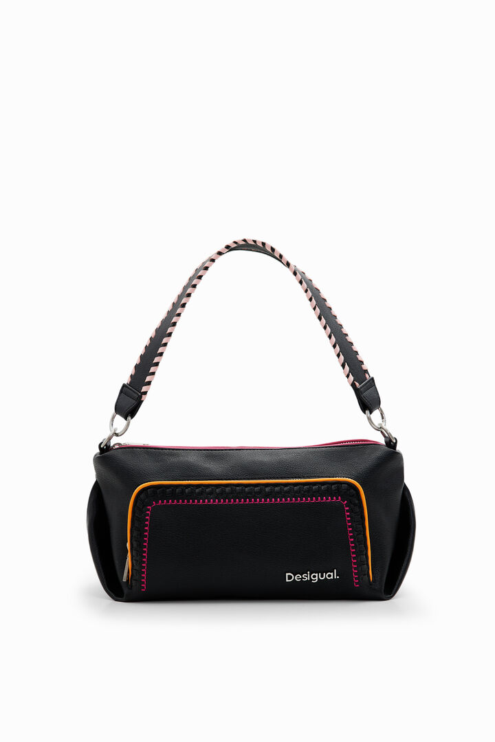 M embroidered shoulder bag | Desigual