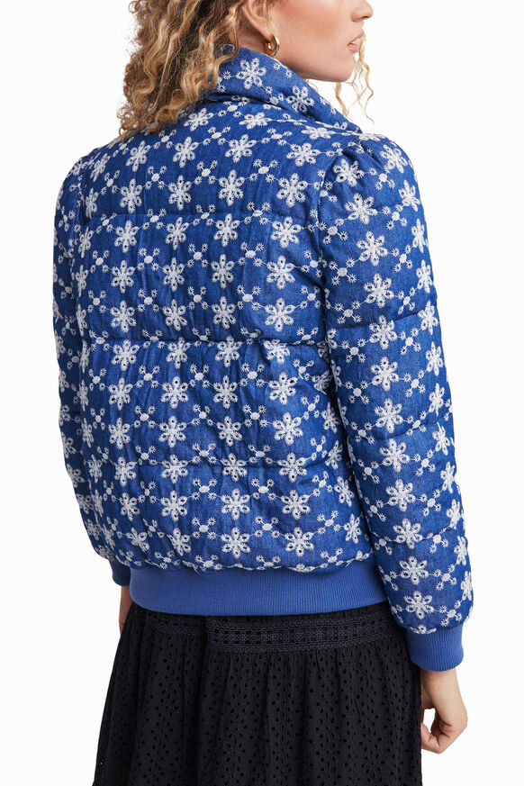 Lace quilted jacket | Desigual