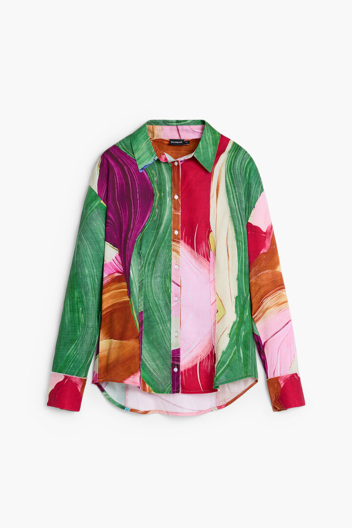Tailliertes bedrucktes Hemd | Desigual