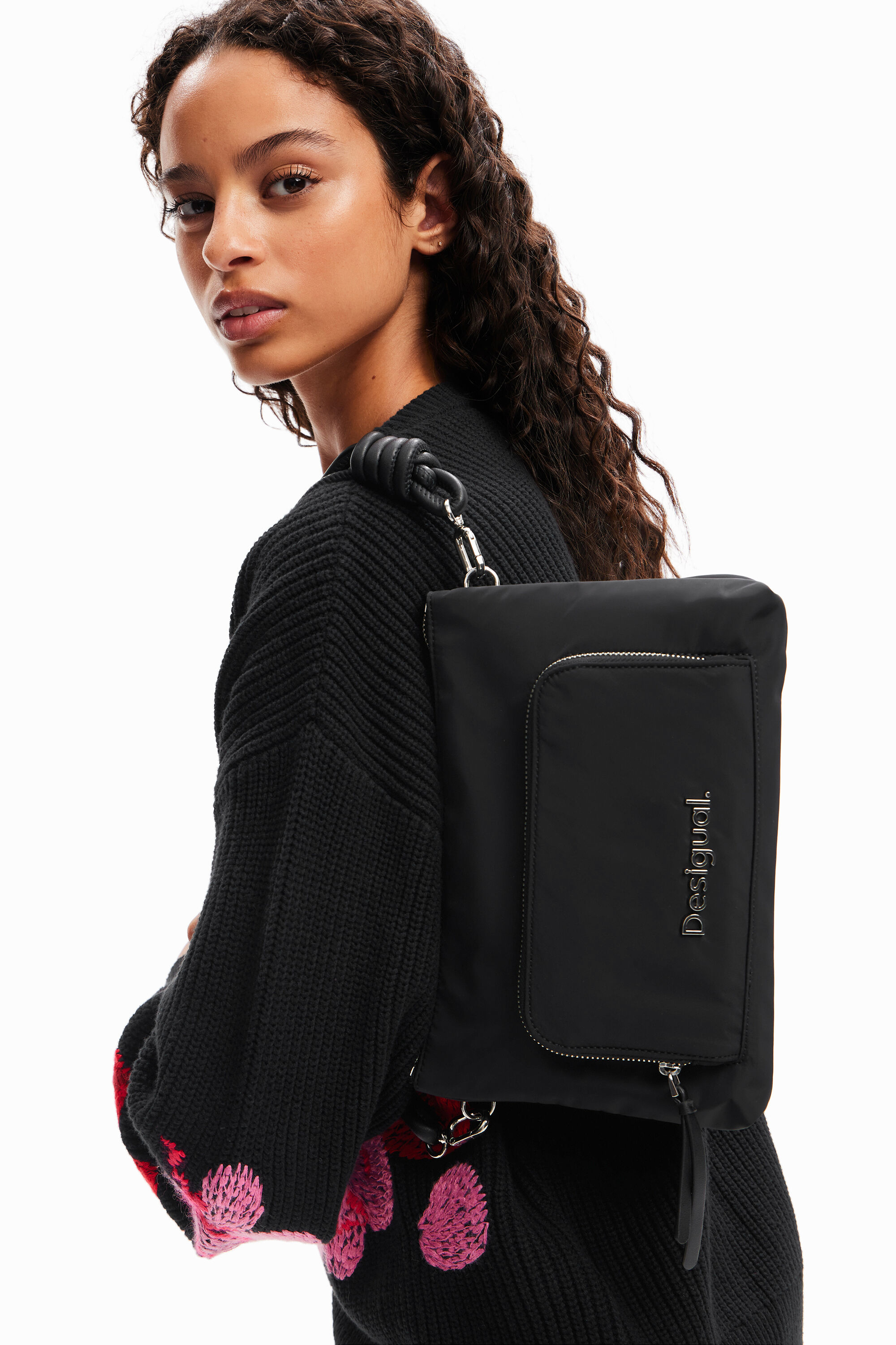 Women s Midsize plain crossbody bag I Desigual