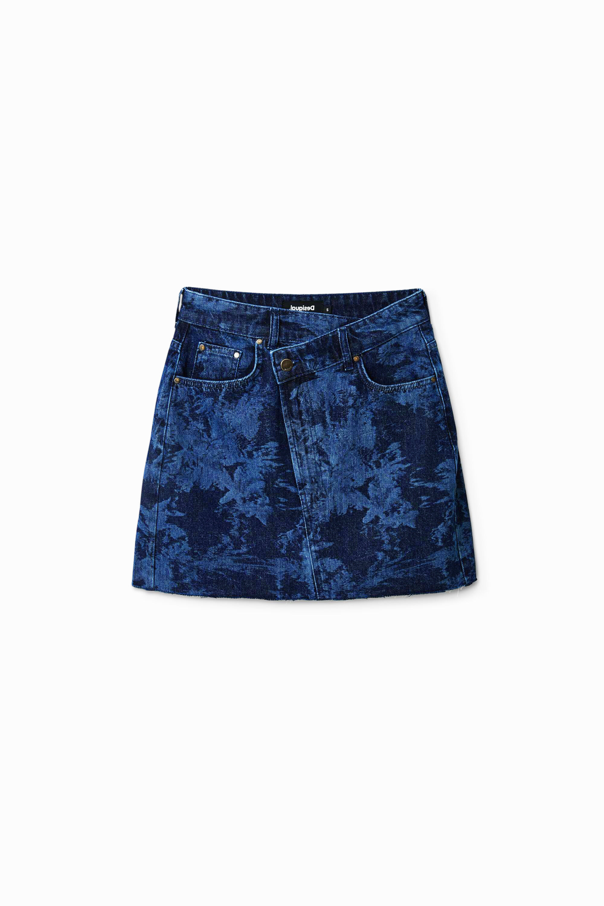 Tropischer Jeans-Minirock