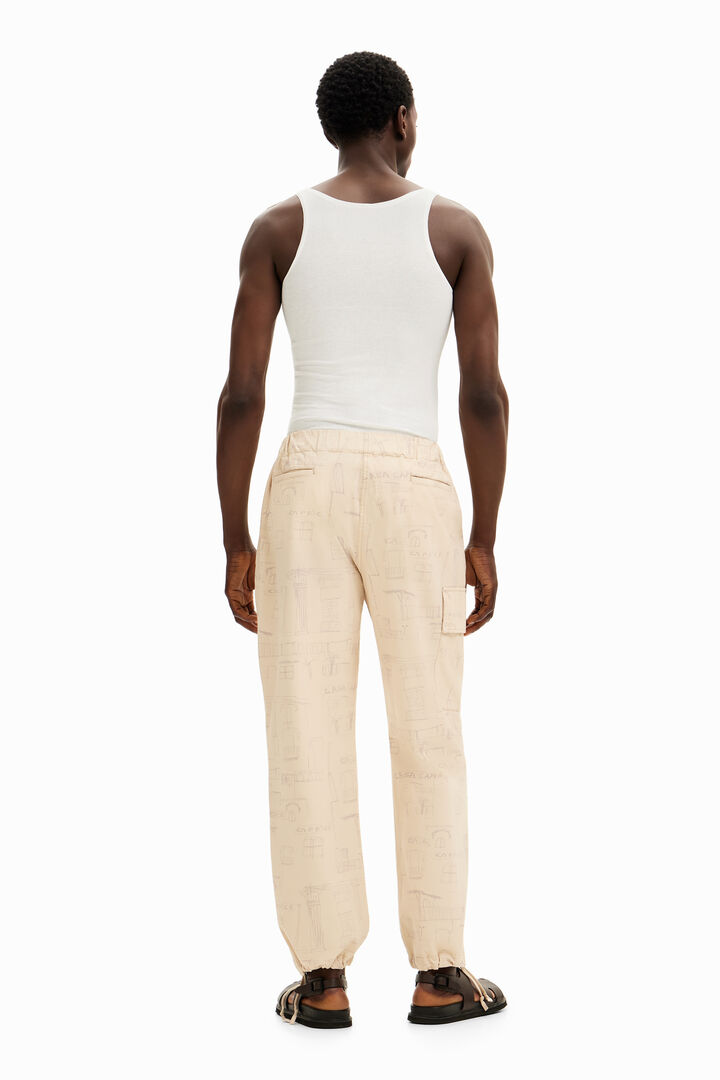 Printed cargo pants | Desigual