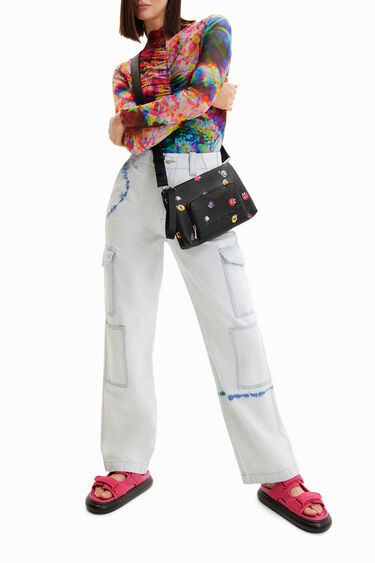 Petit sac à bandoulière fleurs | Desigual
