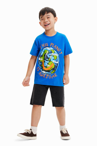 Camiseta oversize Planet | Desigual