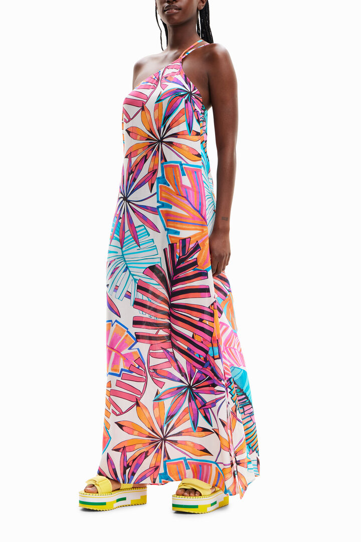 Tropical asymmetric midi dress | Desigual