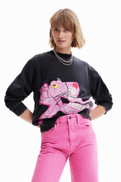 Rózsaszín Párduc pulóver