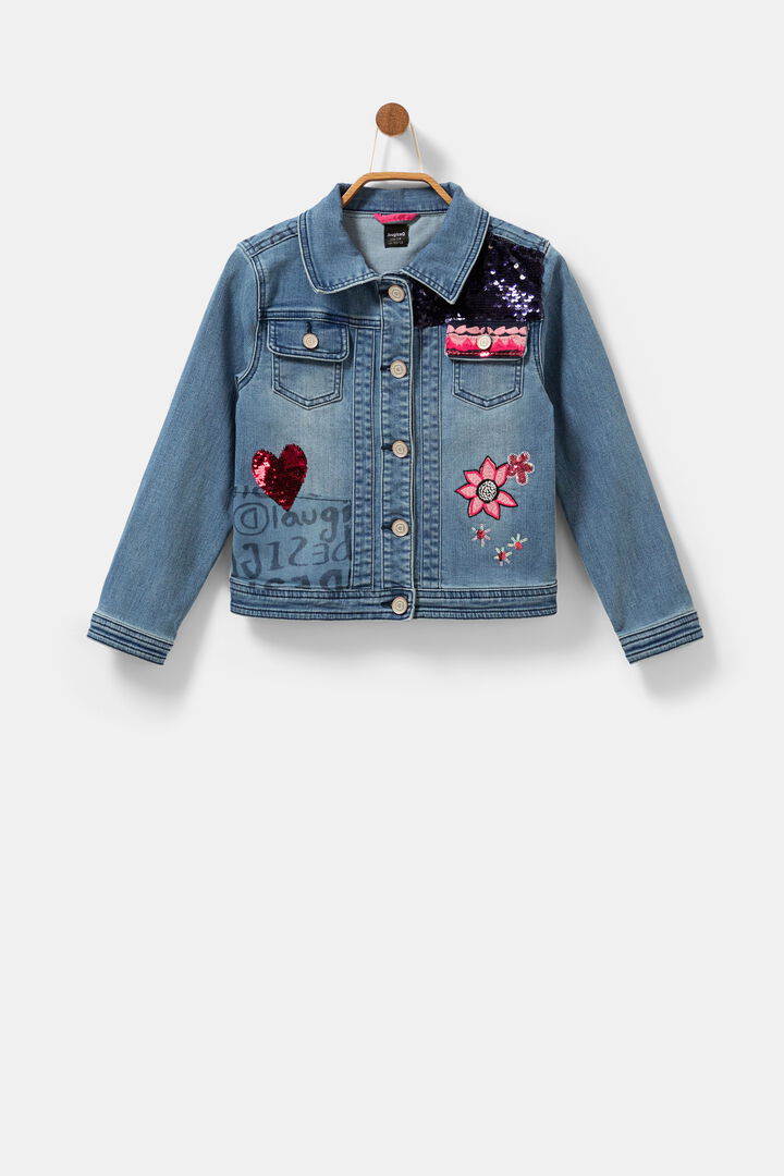 Denim jacket embellishments | Desigual