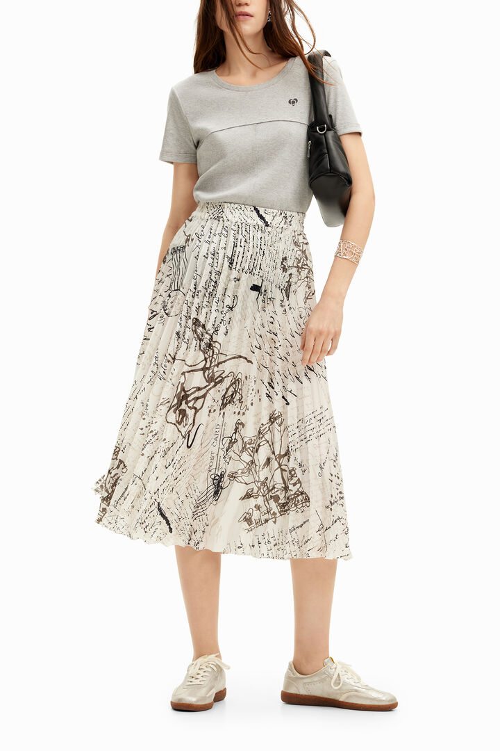 Jupe midi inscriptions | Desigual