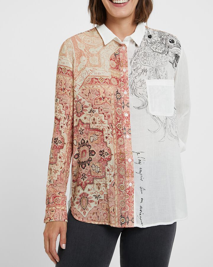 Boho cheesecloth shirt | Desigual