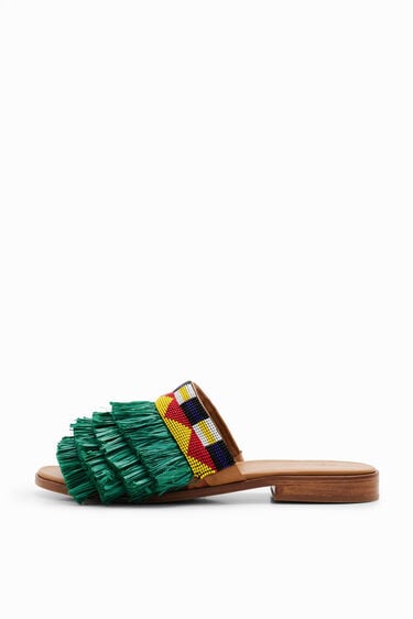 Stella Jean leather sandals | Desigual