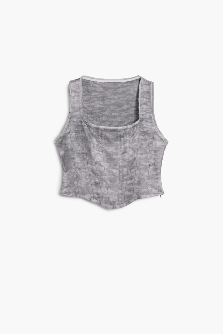 Pleated corset blouse | Desigual