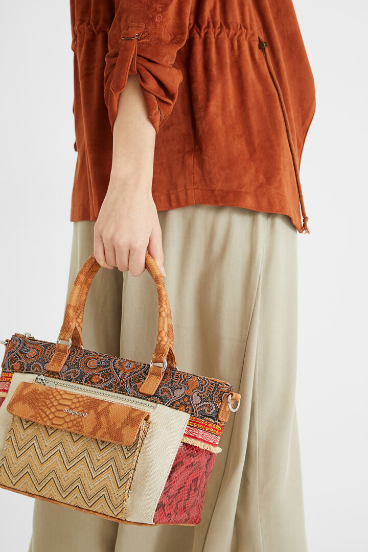 Bolso maletín bandolera tripatch | Desigual