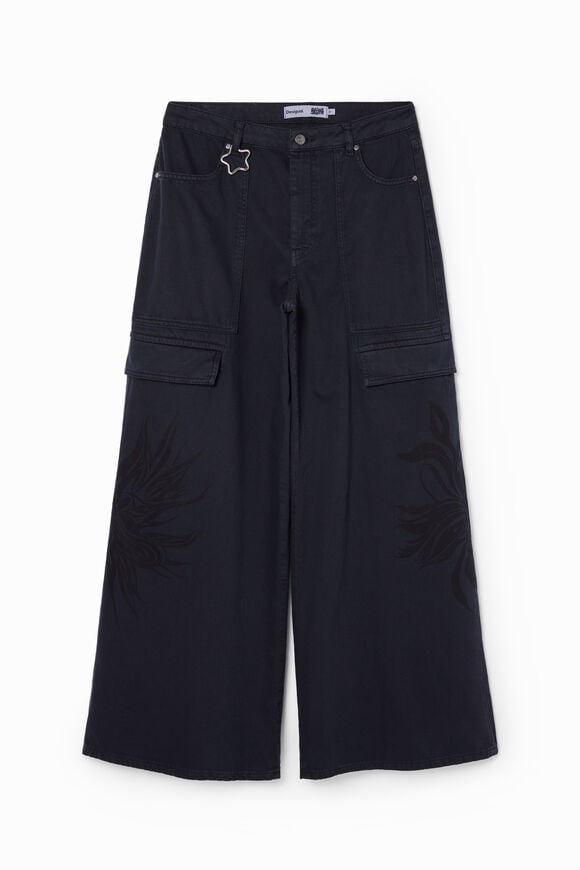 Collina Strada tribal floral cargo trousers