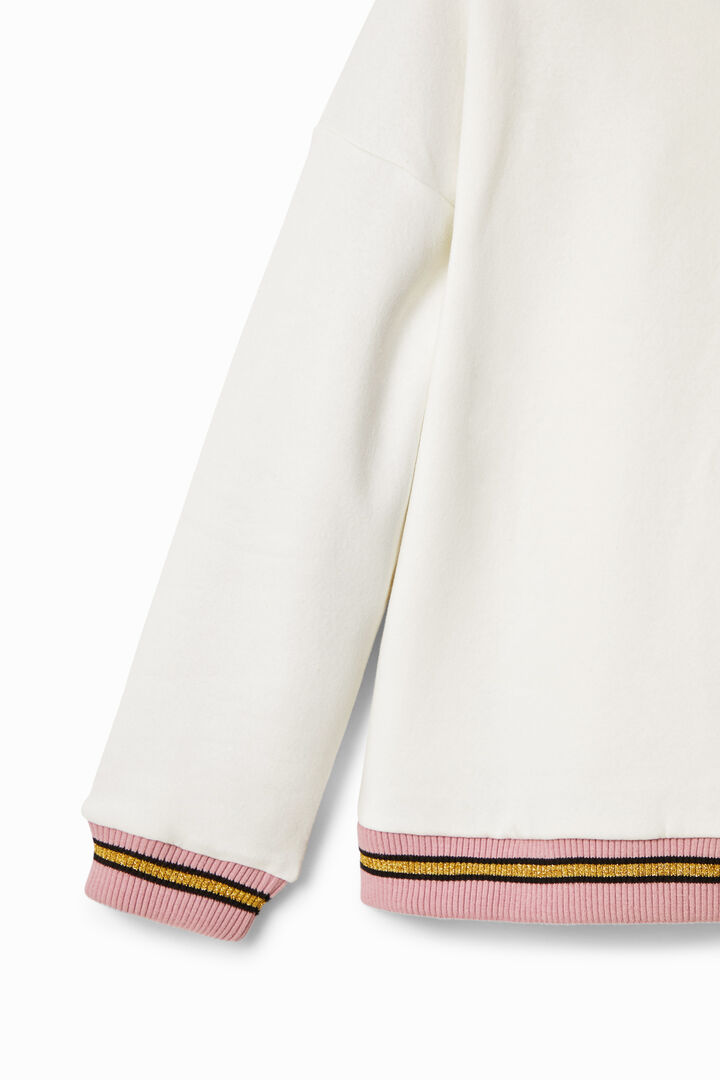 Sudadera college parches | Desigual