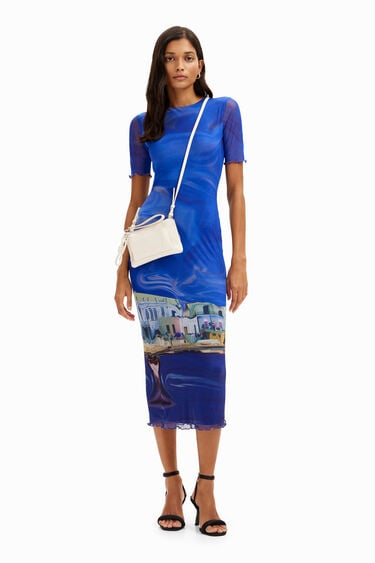 Długa sukienka z tiulu M. Christian Lacroix | Desigual