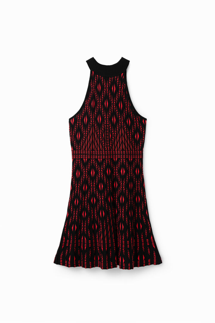 Robe courte maille géométrique | Desigual