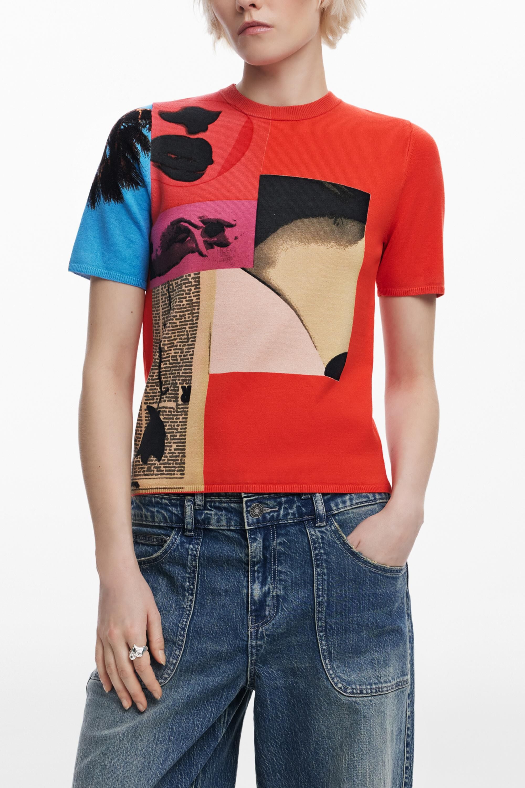 Camiseta diseñada por Mr. Christian Lacroix, Rojo,