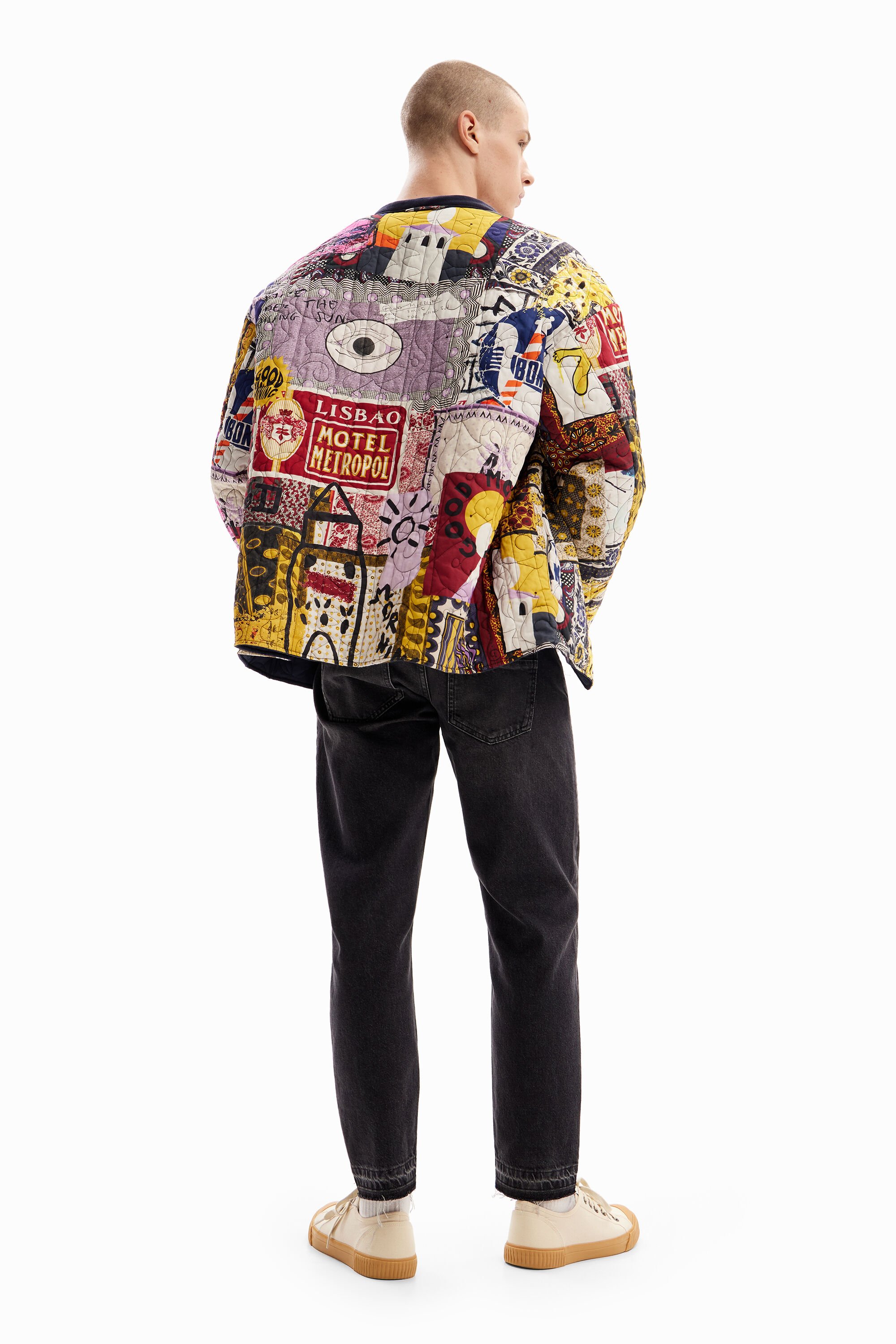 Mens shop patchwork jacket