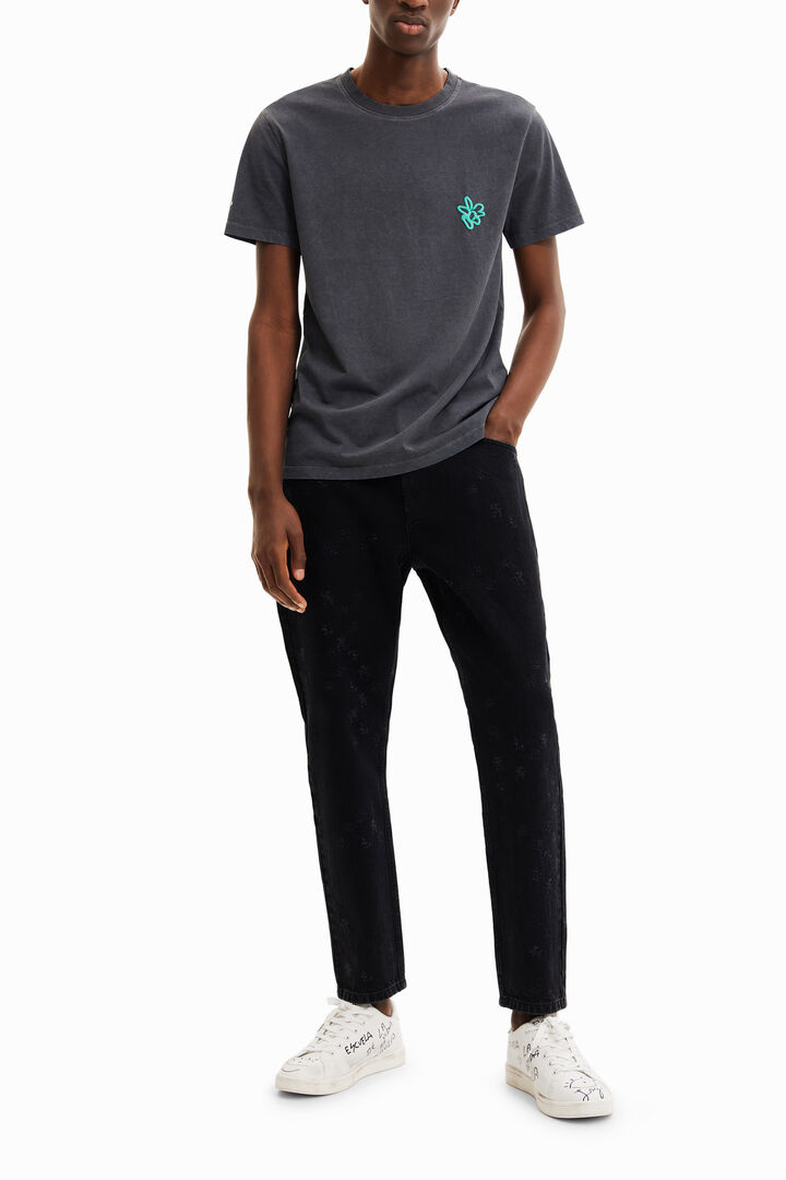Short-sleeve washed-effect T-shirt | Desigual