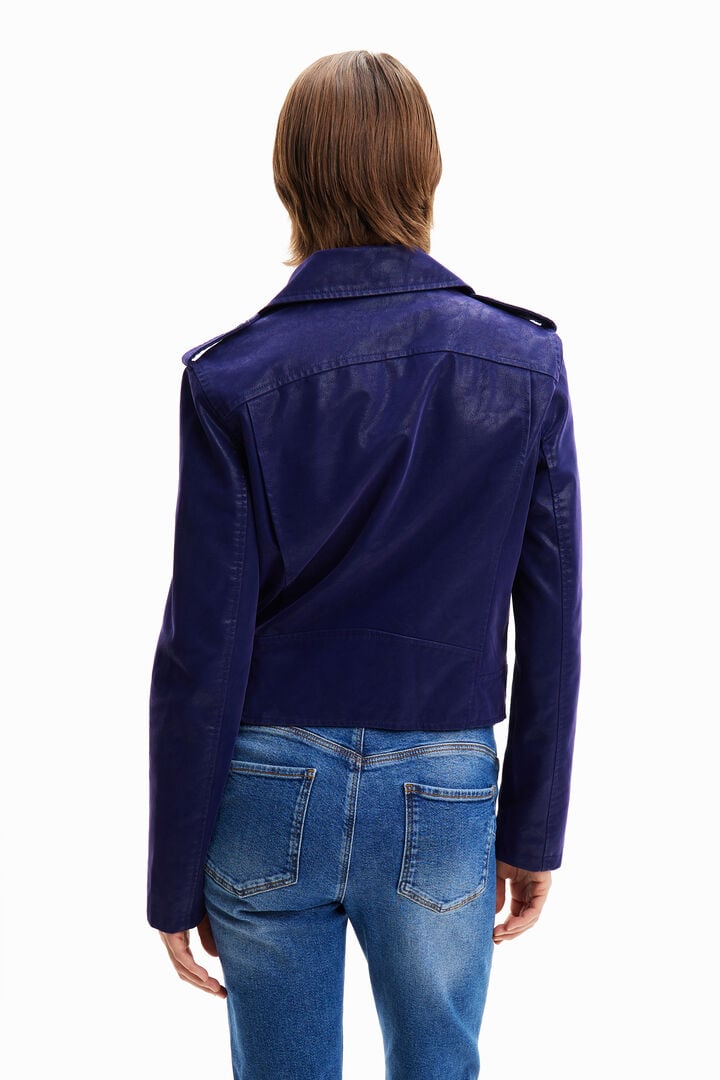Textured biker jacket | Desigual