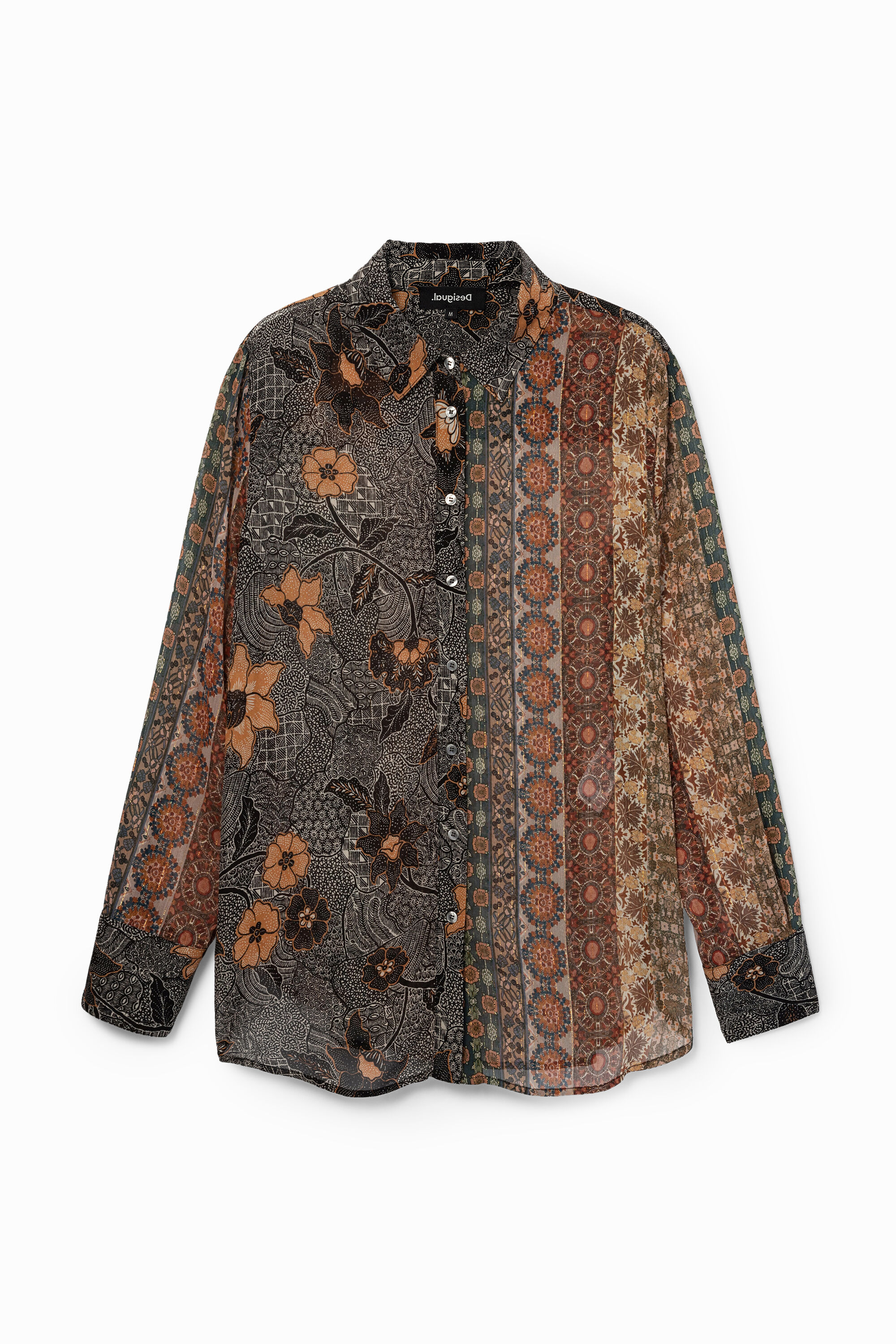 Boho-Bluse mit Lurex