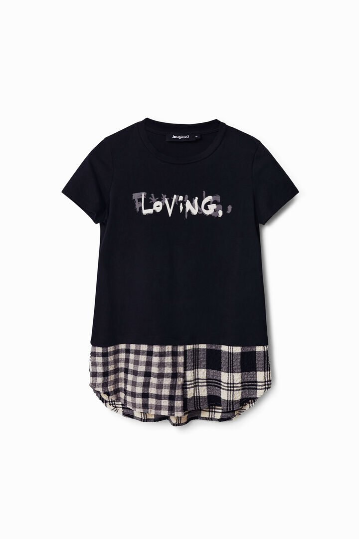 Double layer-effect T-shirt | Desigual