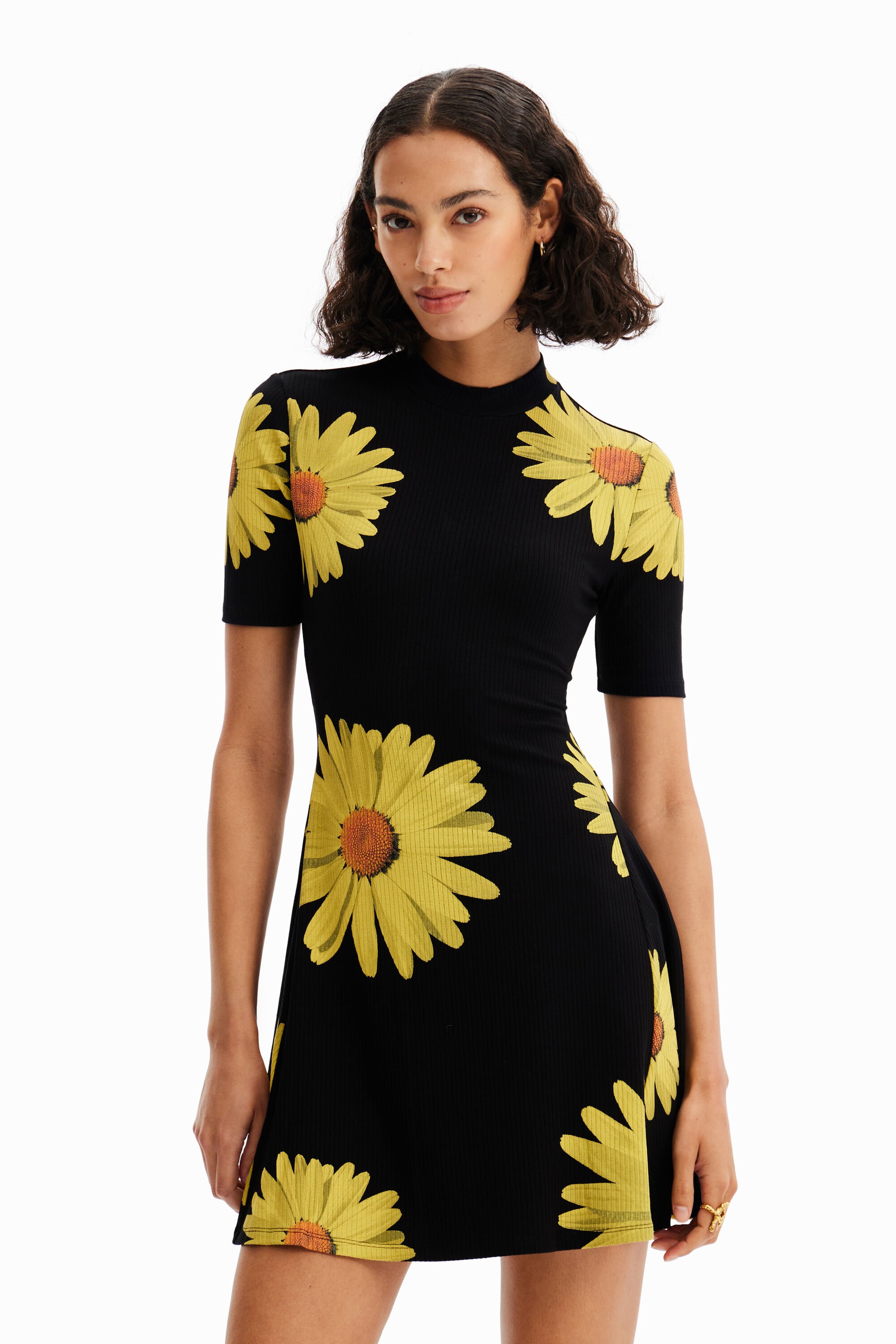 Desigual black dress flower shop
