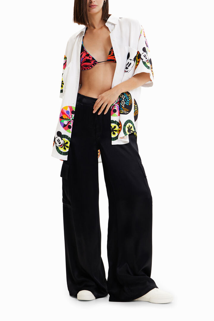 M. Christian Lacroix linen Mickey Mouse shirt | Desigual