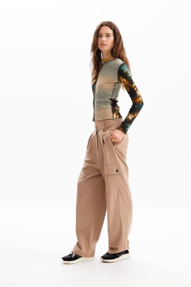 Samarreta slim màniga llarga àngels | Desigual