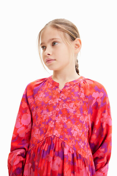 Girls’ Floral print dress I Desigual.com