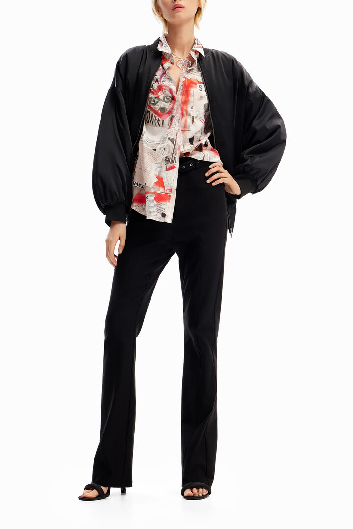 Fine newspaper shirt | Desigual