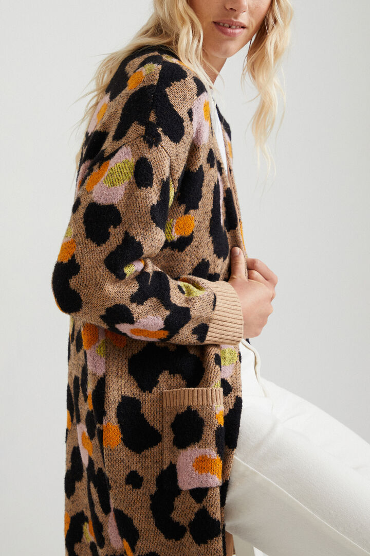 Chaqueta larga animal print | Desigual