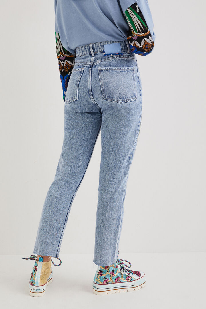 Vaquero Straight cropped japonés | Desigual