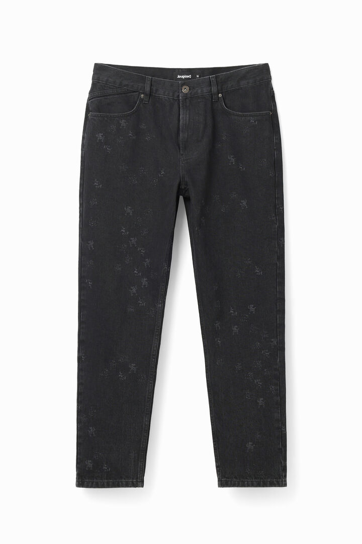 Jeans larghi stampa laser | Desigual