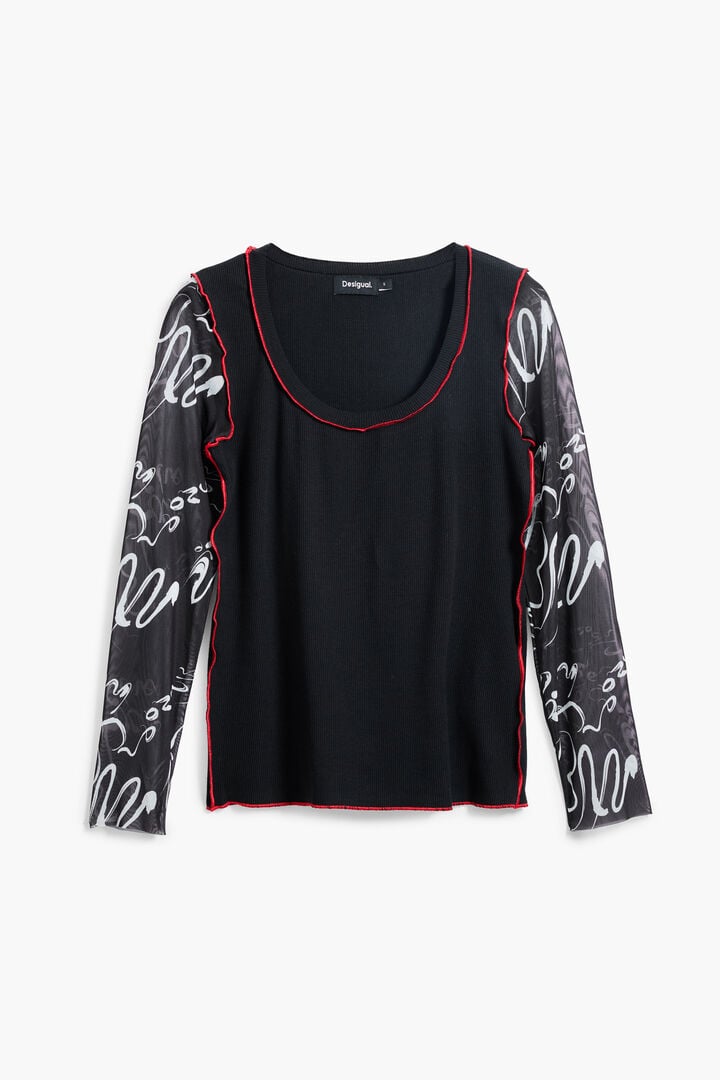 Lettering sleeve T-shirt | Desigual