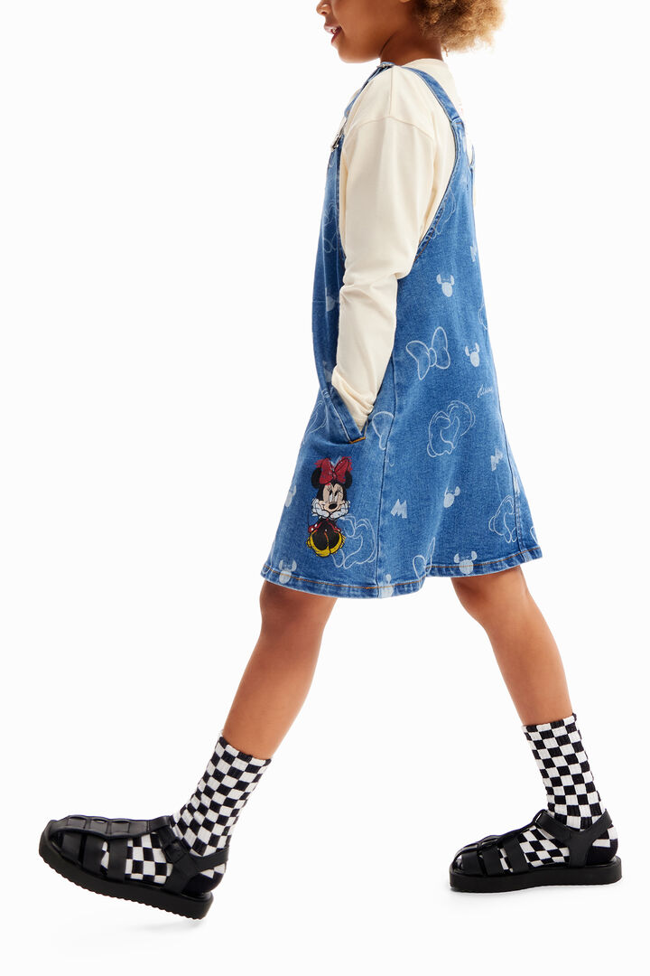Minnie Mouse denim pinafore dress | Desigual