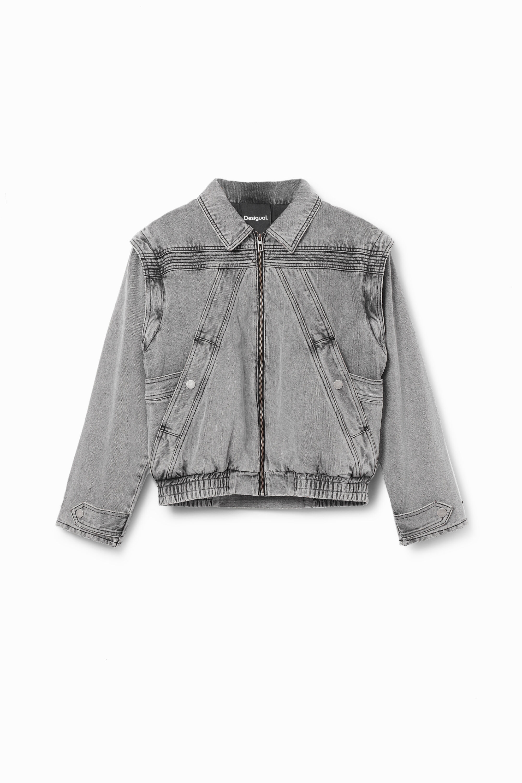 Veste jean manches amovibles pour femme I Desigual